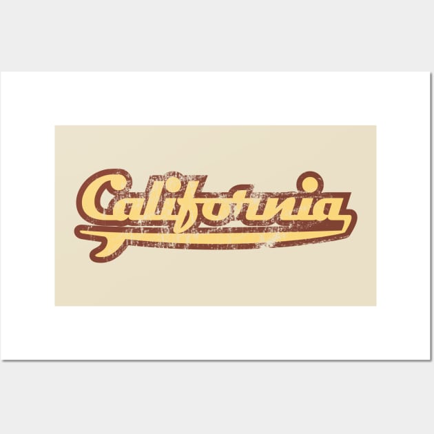 Vintage cali Surf Wall Art by tonyspencer